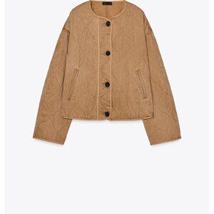 ZARA ASHED-EFFECT PADDED JACKET NWT OBO